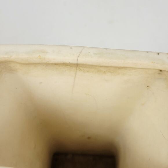 Vintage McCoy Pottery Blossom Time Flower Vase 6.5" Cream Pink 3D Art - Picture 13 of 16